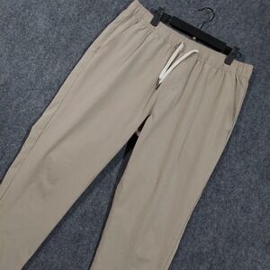 Fair Harbor Pants Mens XL Beige Jogger Recycled Stretch Lightweight Casual